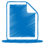 Blue document upload circle