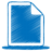 Blue document upload circle