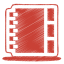 Red address book