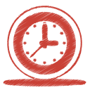 Red clock