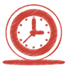 Red clock