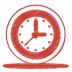 Red clock