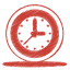 Red clock