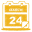 Yellow calendar