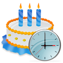 Birthday clock cake