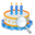 Birthday zoom cake