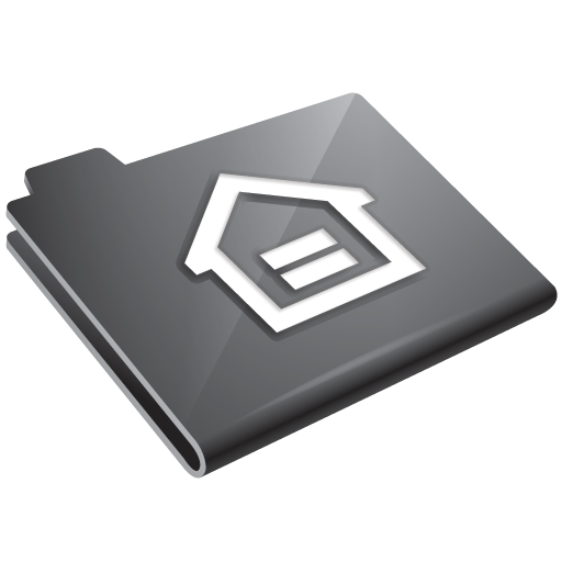 Grey home house folder