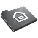 Grey home house folder