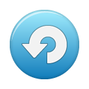 Blue restart repeat update refresh button