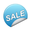 Sale blue sticker