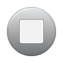 Grey stop button