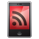 Iphone feed mobile rss red