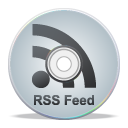 Compact disk rss grey feed cd