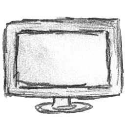 Computer monitor screen