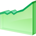 Line graph chart graphic