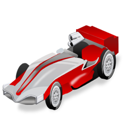 Racing sport formula 1 car single seater