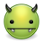 Monster evil devil green avatar vampire