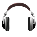 Sound music audio emblem headphones