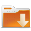 Download folder down arrow