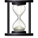 Clock hourglass time