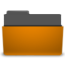 Folder orange open