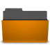 Folder orange open