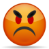 Angry face