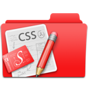 Web design red css folder edit