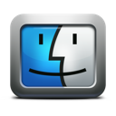 Finder mac os x face mettalic apple