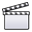 Movie media film clapboard video