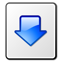 Blue arrow download file