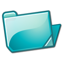 Cyan folder open