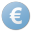 Euro blue currency