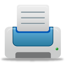 Printer blue