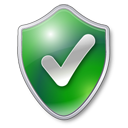 Green shield check protected checked