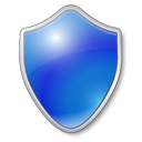 Antivirus shield blue protection