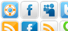 Metallic Social Icons 01